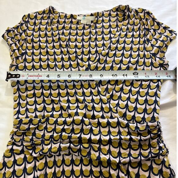 Boden Womens 6 Small Lily Jersey Midi Dress Soft Comfortable Artsy Geometric - Picture 9 of 10
